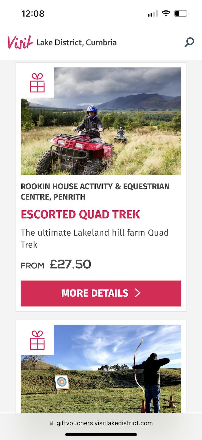 Cumbria Tourism Regalo